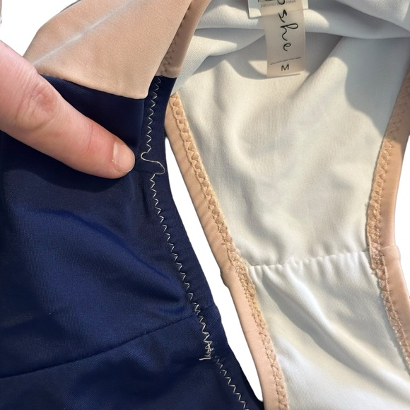 Cupshe Lost in The Dream Color Block High-Waisted Bikini Sz M Swimsuit 2 Piece - Picture 9 of 12